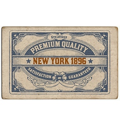 Retro label vector image