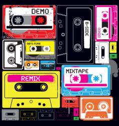 Wall of sound vector image