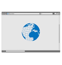 Internet web browser vector image