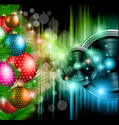 Christmas Club Party Background vector image