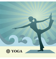 Yoga and pilates background vector image