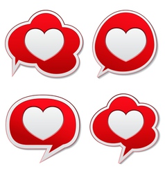 Speech bubbles vector image
