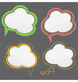Speech bubbles vector image