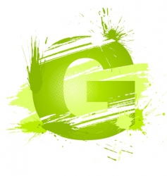 Letter G background vector image