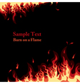 Fire background vector image