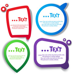 Paper cloud bubble for speech vector image