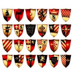 Medieval set vector image