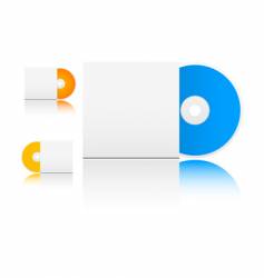 Cd with box vector image