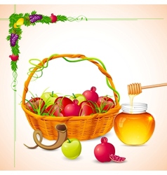 Rosh Hashanah vector image