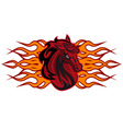 Horse tattoo vector image