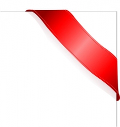Red ribbon vector image
