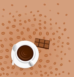 Coffee with chocolate Coffee with chocolate vector image