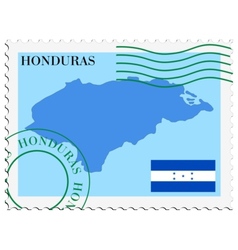 Mail to-from Honduras vector image