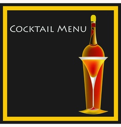 Cocktail Menu Template vector image