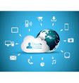 Cloud Computing concept background vector image