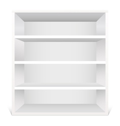 White shelf vector image