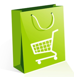 Shopping bag vector image