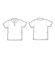 White polo-shirt vector image