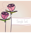 Rose couple vector image