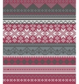 Knitted background in Fair Isle style vector image