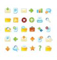 Icons set vector image