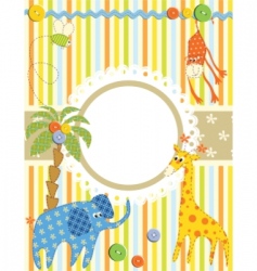 Baby frame vector image