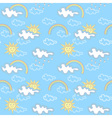 Blue summer background vector image
