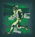Football player Glow vector image