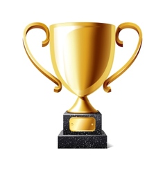 Trophy cup vector image