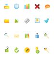 Icons set vector image