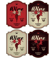 Labels for wine vector image
