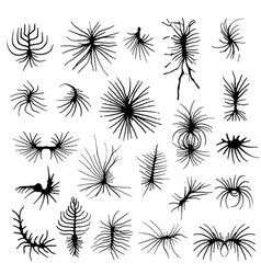 Ink drawn shapes vector image