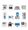 Home electronics and equipment icons vector image