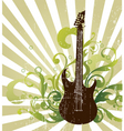 Rock star guitar vector image