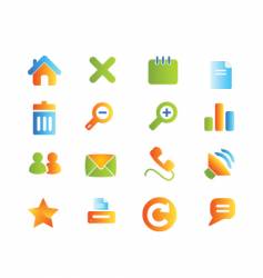 Icons set vector image