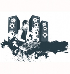 Modern Dj vector image