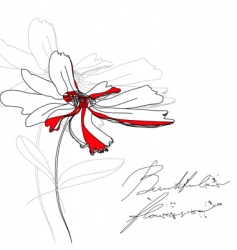 Beautiful flower vector image