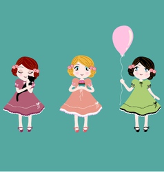 Cute girls Cute girls vector image