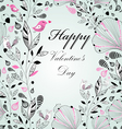 Floral background with birds vector image