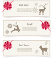 Merry Christmas banner vector image