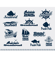 Seafood vector image