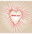 Heart background vector image