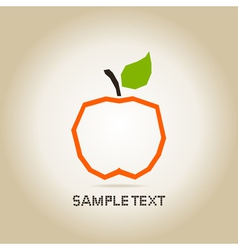 Apple orange vector image