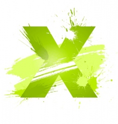 Letter X background vector image