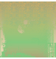 Grunge green background vector image