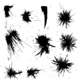 Ink drawn shapes vector image