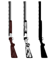 Huntings rifle vector image
