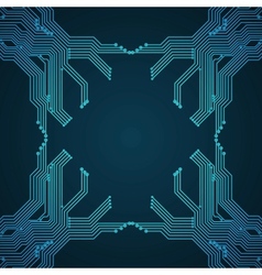 Circuit board background vector image
