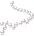 Pearl necklace vector image