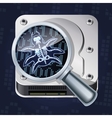 HDD bug vector image